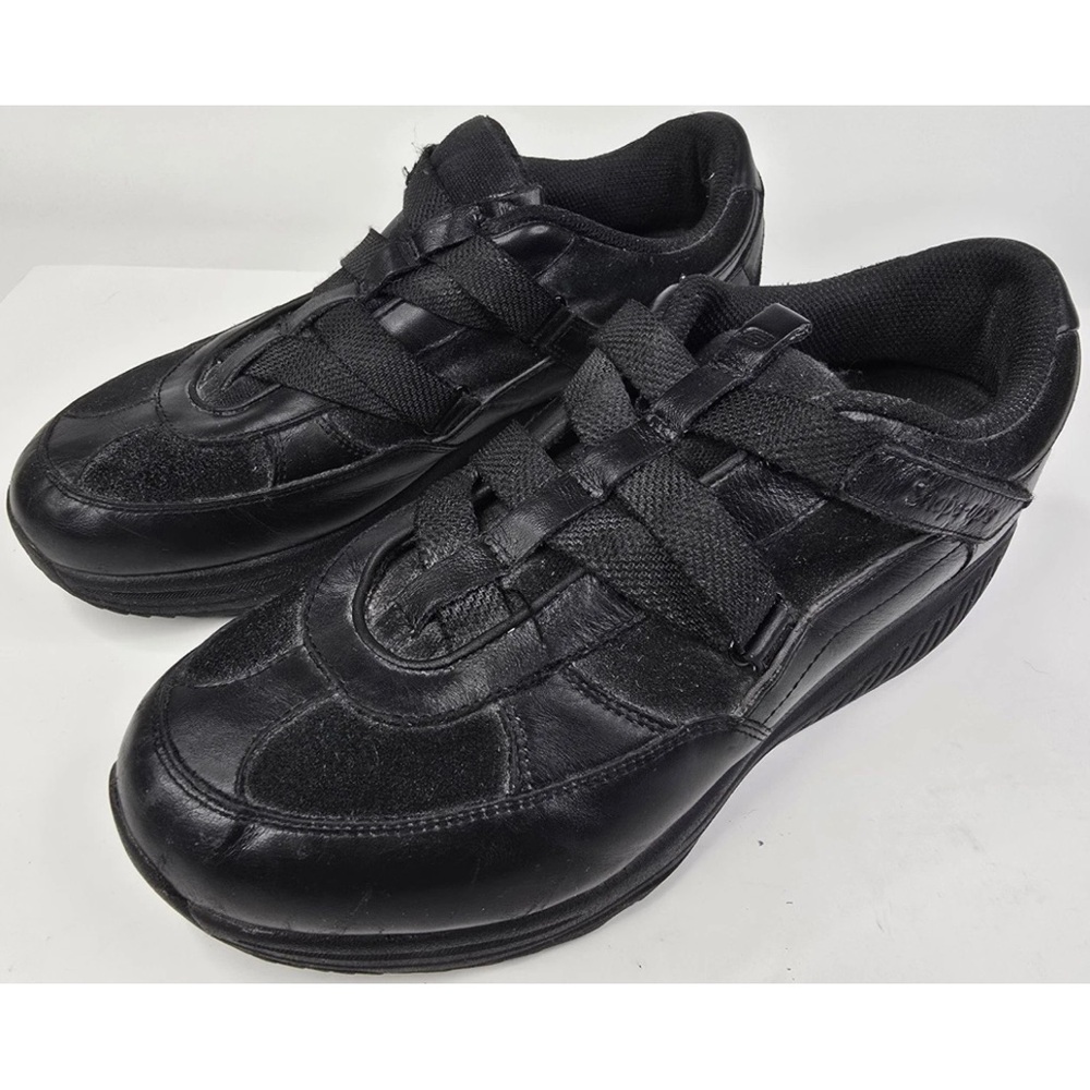Skechers Shape Ups Black Toning Hydro Z Strap Women’s Leather Sneakers 10M NWOT